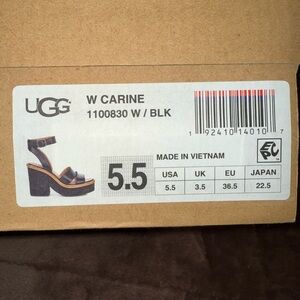 UGG Women's Black Wedge Sandals